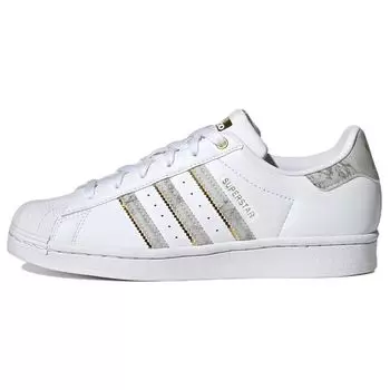 Adidas Superstar White Gold Metallic Женские кроссовки Cloud-White GX1839