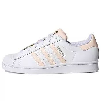 Adidas Superstar White Pink Tint Женские кроссовки Cloud-White Matte-Gold H03910 39