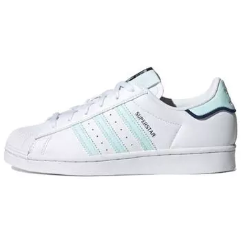 adidas Superstar White Почти синие женские кроссовки Cloud-White Night-Sky GX1835 37