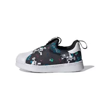 adidas Superstar 360 Принт Superstar (ТД) Детские кроссовки Core-Black Cloud-White JH6496 24