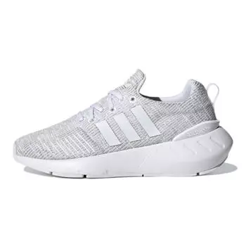 Adidas Swift Run 22 Big Kid White Grey Детские кроссовки Cloud-White Grey-Two Core-Black GW8175