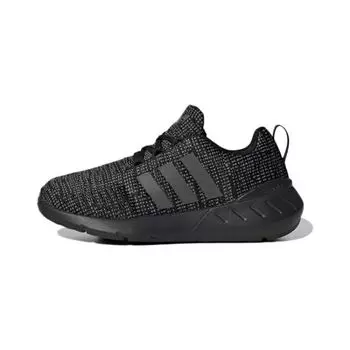 Adidas Swift Run 22 Little Kid Black Grey Kids кроссовки Core-Black Grey-Five Cloud-White GY3008 28