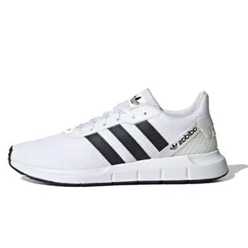 Adidas Swift Run RF Cloud Белые кроссовки унисекс Core-Black FV5358