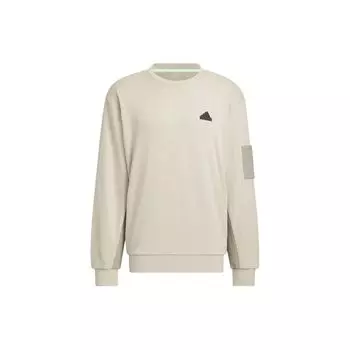 Adidas Свитшот City Escape Color-Blocking, мужские топы, светло-серый JE8597 L