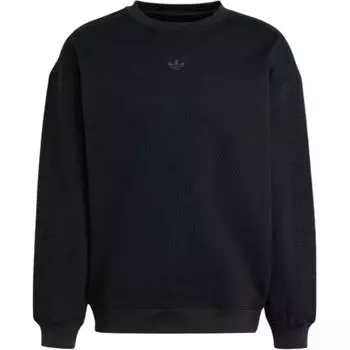 Adidas Свитшот Field Issue Essentials Crew, черный, мужская уличная одежда IW3489 L