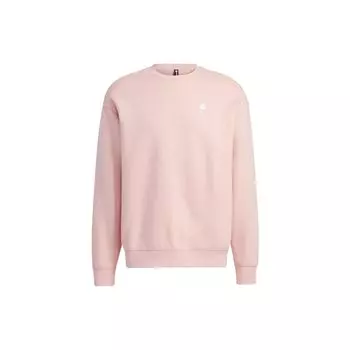 Adidas Свитшот Neo Solid Color Logo Print Round Neck Long Sleeve Unisex свитшот Pink HY9657 3XS