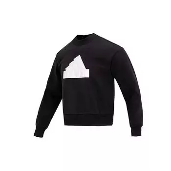 Adidas Свитшот с круглым вырезом и графическим логотипом, мужские топы, черный цвет IC3740 L