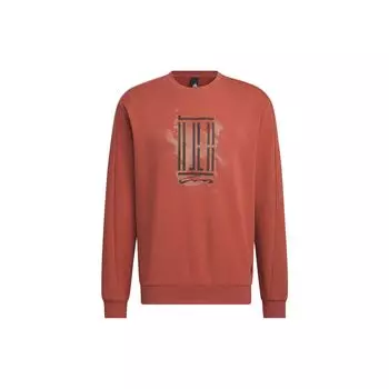Adidas Свитшот с логотипом Wuji и геометрическим узором для мужчин, цвет Wild-Brown IS0448 S