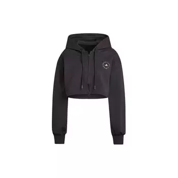 Adidas Свободная куртка с капюшоном и логотипом, черная, с завязками на шнурке, GU4346 M