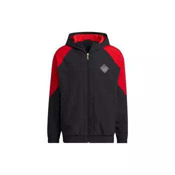 Adidas Свободная куртка с капюшоном на молнии, верхняя одежда унисекс, черная IQ1578 L