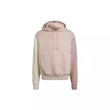 Adidas Свободная спортивная толстовка с капюшоном Colorblock Spliced, мужские топы Vapor-Pink White HU0413 XL