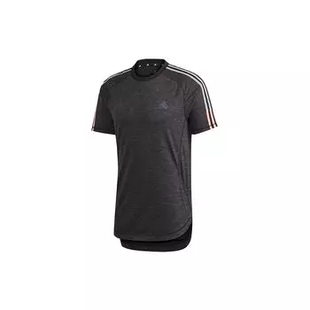 Adidas Tan Tec 2 Soccer Training Дышащая спортивная футболка Мужские топы Темно-серые FS7181 XS