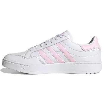 Adidas Team Court White Clear Pink Женские кроссовки Cloud-White FW5071