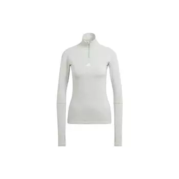 Adidas Techfit Cold.Rdy Тренировочный топ с длинным рукавом Женские топы серебристо-серый IL1082 S