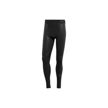 Adidas Techfit Control Тайтсы Вышивка Букв Принт Облегающие Спортивные Штаны Мужские Тайтсы Черный HS9812 XXL