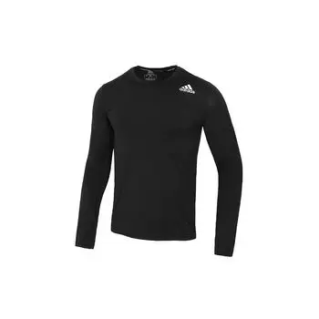 Adidas Techfit Тренировочная футболка с длинным рукавом Мужские топы Черные GM5038 XS