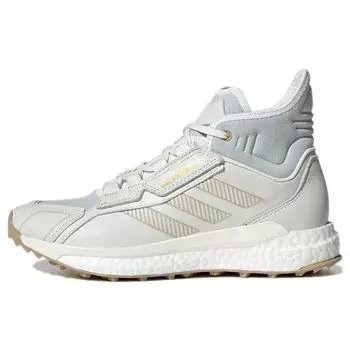 adidas Terrex Free Hyperblue Mid Wonder белые женские кроссовки неокрашенные бежевого цвета S29059 40