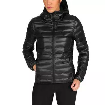 Adidas Terrex Lite Down Jacket Удобная теплая женская куртка с капюшоном черного цвета CE6478 S