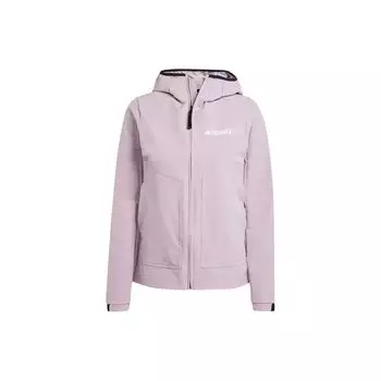 Adidas Terrex многоцветный логотип с длинным рукавом и капюшоном куртка женская куртка фиолетовая IN2866 M