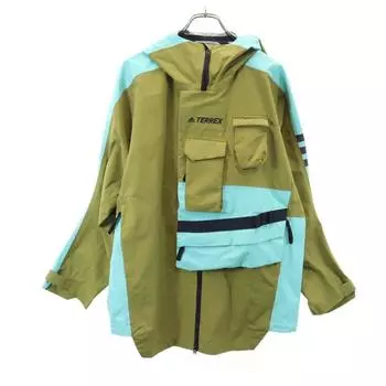adidas TERREX Nylon jacket M Khaki hood Men s Used