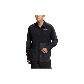 Adidas Terrex Повседневная дышащая рубашка с длинным рукавом Мужские топы черные HE5205 L