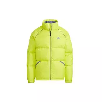 Adidas Terrex Super Puffy Jacket Открытый утепленный пуховик с воротником-стойкой Мужская верхняя одежда Зеленый Желтый H20752 L