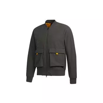 Adidas Th Jkt Bomber Повседневная спортивная куртка на флисовой подкладке Мужские куртки Зеленые GM4405 M