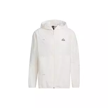 Adidas Th Lw Wv Мужская куртка на молнии с капюшоном Верхняя одежда Розовый Белый IA8136 XXL