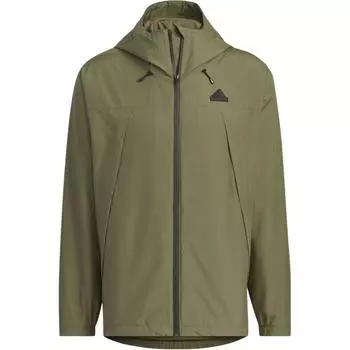 Adidas Тканая куртка со светоотражающими полосками, спортивная повседневная куртка с капюшоном, мужские куртки, рок-оливково-зеленый JF0964 XXXL