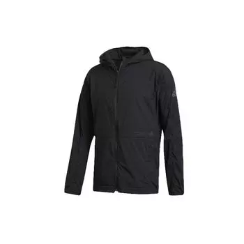 Adidas Тканая ветровка с капюшоном Мужская верхняя одежда Черный FT2783 S