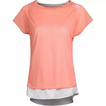 Adidas Tko Uv Tee Круглый вырез модная удобная футболка с коротким рукавом женские топы желтый CW3906 XL