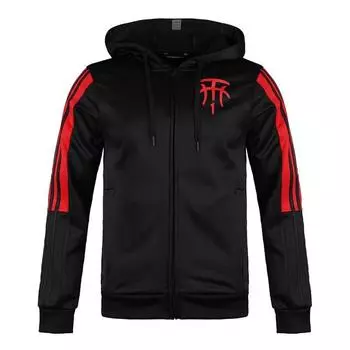 Adidas Баскетбольная куртка с капюшоном Tmac, мужские толстовки с капюшоном, черная DZ0823 M