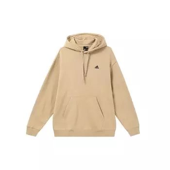 Adidas Толстая спортивная флисовая толстовка с капюшоном и длинными рукавами, унисекс, светло-хаки IV7595 3XL