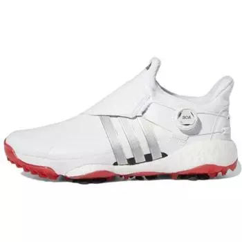 Adidas Tour 360 22 BOA Golf White Silver Metallic Мужские кроссовки Cloud-White Vivid-Red GY5337 41