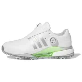 Adidas Tour 360 24 BOA Golf White Silver Metallic Green Женские кроссовки Cloud-White Green-Spark IF0264 39