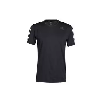 Adidas Training Облегающая футболка с 3 полосками Мужские топы Черные GL0460 S