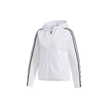 Adidas Трехполосная спортивная куртка с капюшоном Женская верхняя одежда Белый FM9257 XS