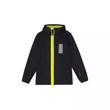 Adidas Трехполосная толстовка с капюшоном на молнии Мужская верхняя одежда Черный GL8693 M