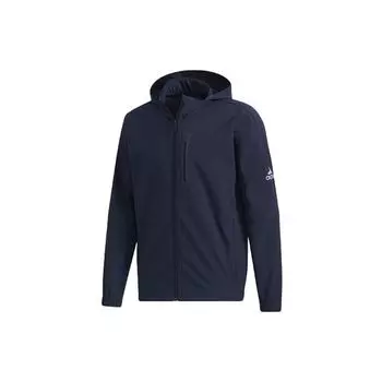 Adidas Тренировочная спортивная куртка с капюшоном мужская верхняя одежда темно-синяя GE0425 S