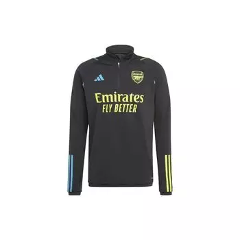 Adidas Тренировочный топ Arsenal Tiro 23 с принтом в виде полосок, мужские топы, черный цвет HZ2183 L
