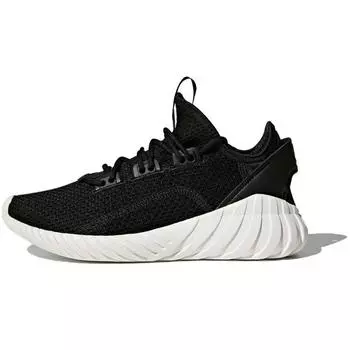 Adidas Tubular Doom Sock Primeknit J Core Черные детские кроссовки Crystal-White BZ0332