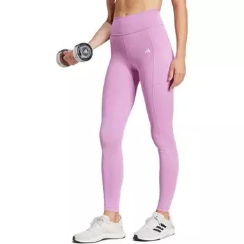 Adidas Твердые удобные леггинсы средней посадки для занятий йогой и спортом, женские леггинсы, фиолетовые JJ0287 M