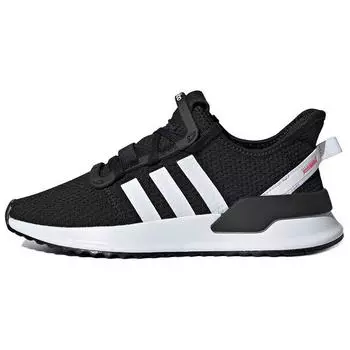 Adidas U_Path Run J Black White Детские кроссовки Core-Black Cloud-White Shock-Red G28108