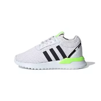 Adidas U_Path X Infant White Signal Green Детские кроссовки Cloud-White Core-Black EG3454