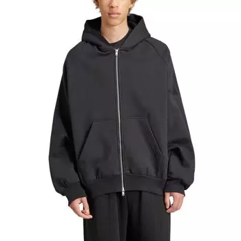 Adidas Удобная спортивная толстовка на молнии Мужские куртки Черный JJ2267 M