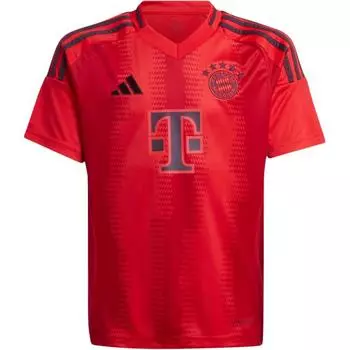 Adidas Удобная стильная универсальная детская футбольная майка с коротким рукавом, детские топы красного цвета IT2249 L