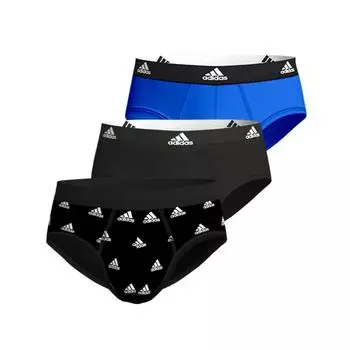 Adidas Удобные мягкие дышащие трусы средней посадки с логотипом, 3 пары мужского нижнего белья 4A1M01-913 S