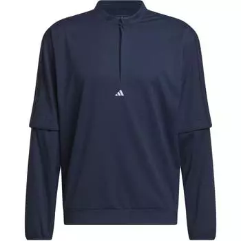 Adidas Ultimate365 Полузастегивающийся свитер с длинным рукавом Однотонная прямая куртка Мужские куртки Темно-синие IR7148 XL