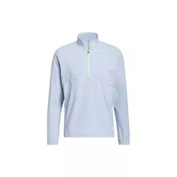 Adidas Ultimate365 Tour Wind.Rdy полумолния пуловер однотонный длинный рукав куртка мужская куртка светло-голубой IJ9831 XXL