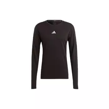 Adidas Ultimate Running Conquer The Elements Мериносовый топ с длинным рукавом Мужские топы черные IB6390 XL